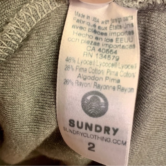 Anthropologie Sundry Full Zip Hoodie Size Medium - Picture 9 of 10